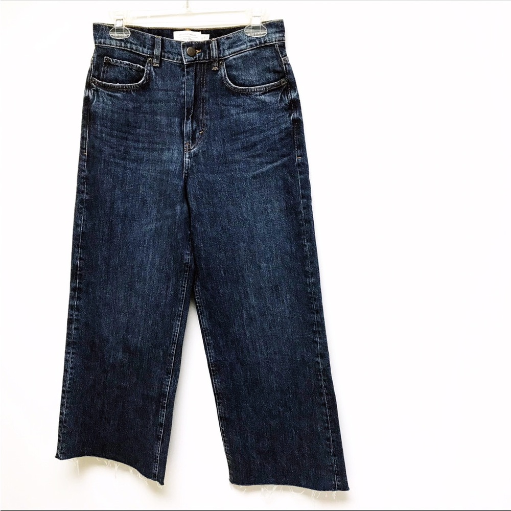 & Other Stories Los Angeles Atelier High Waist Crop Wide Leg Jeans 27